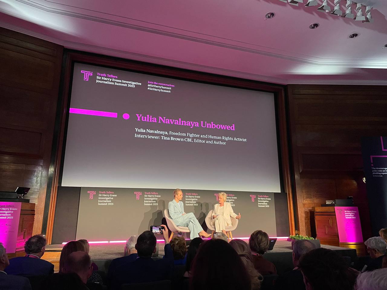 Yulia Navalnaya Spoke at the Truth Tellers Investigative Journalism Summit